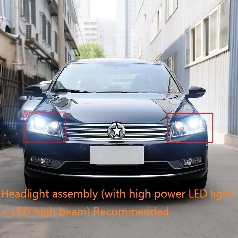 MODEL A Автомобильные аксессуары Drl Neblineros Para Автомобильные фары светодиодные фары в сборе 12 13 14 15 для Volkswagen Magotan - Цвет: MODEL A