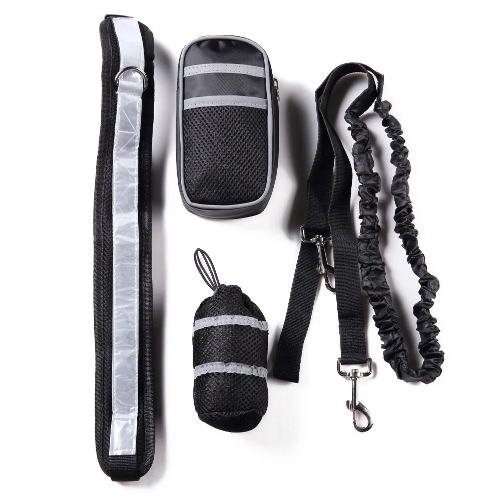 

4 colors dog wears harnesses waist pockets run leashes chain for large s puppy pull rope pet supplies