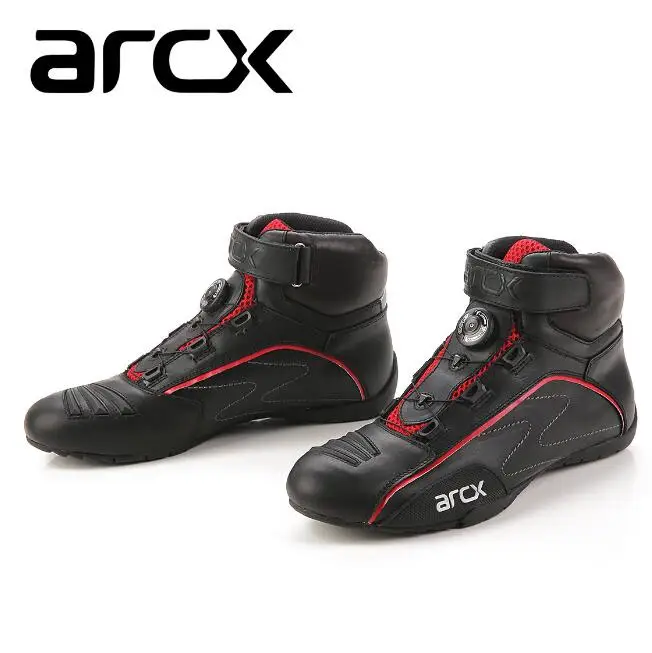 Arcx мотоботинки обувь для бега поворачивающаяся Пряжка дышащая летняя уличная мотоциклетная велосипед Мотокросс скутера ботинки