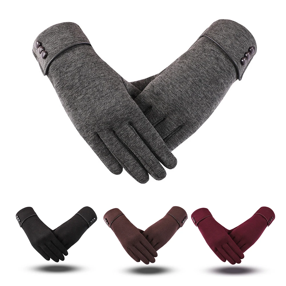 

Women Touch Screen Winter Gloves Autumn Warm Gloves Wrist Mittens Driving Ski Windproof Glove luvas guantes handschoenen
