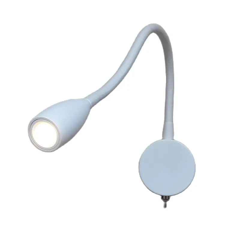 

Tokili Wall Mounted Bedside Reading Light On/Off Switch LED 3W AC100-240V DC12V/24V Flexible Gooseneck Lamp for House RV Boat