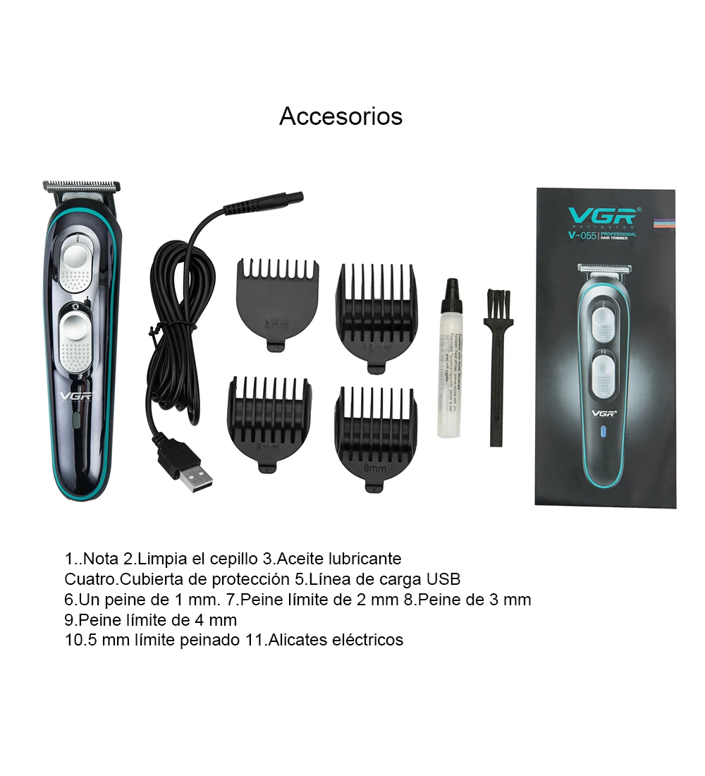 size 2 trimmer in mm