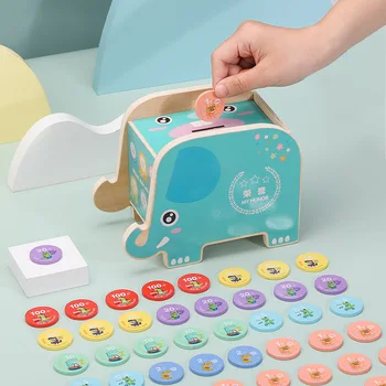 

Elephant Dino Honor Piggy Bank Saving Pot Coin Toys Educational Parent-Child Encourage Development Habit Award Toys for Kids