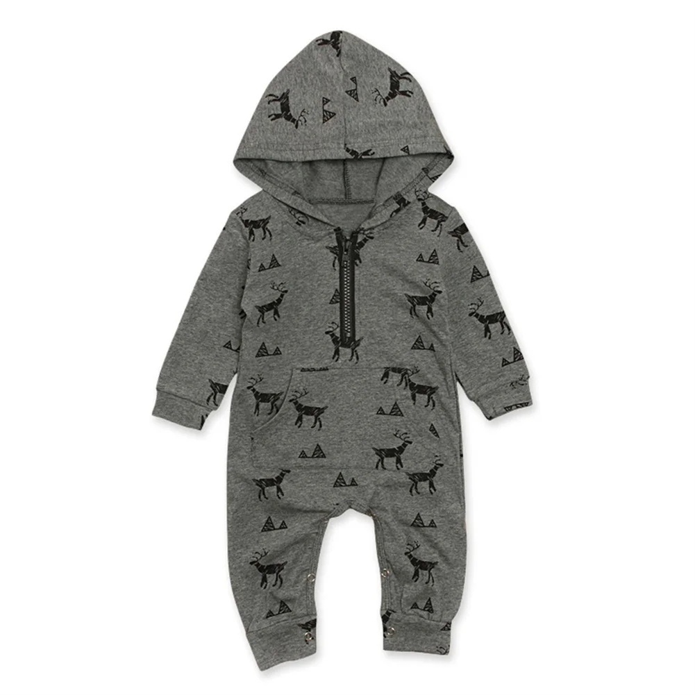 baby boy hooded romper