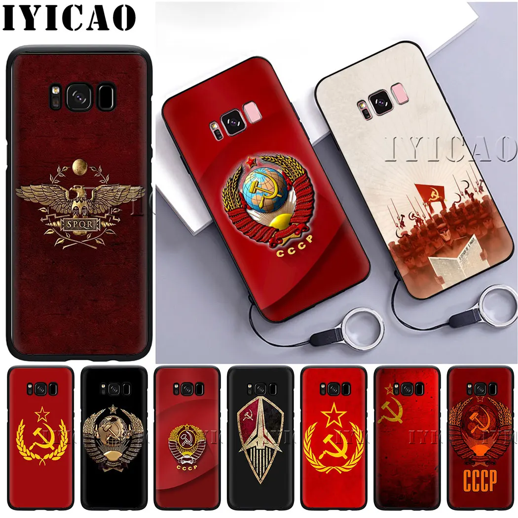 Мягкий силиконовый чехол IYICAO для Samsung Galaxy S6 S7 Edge S8 S9 S10 Plus S10e Note 8 9 J6 |