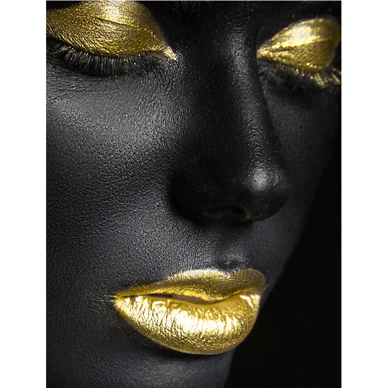 abstract gold canvas