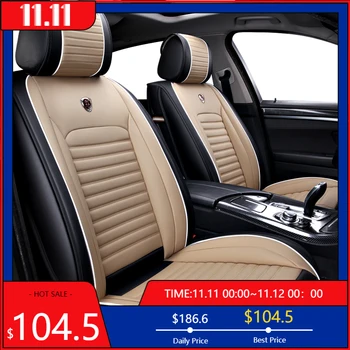 

[kokololee] Auto Leather car seat cover For jeep renegade accessories compass 2018 grand cherokee covers for vehicle seats