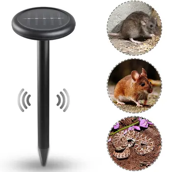 

2pcs Solar snake repeller ultrasonic rat repeller garden farm outdoor high-power rat repeller snake repellent device