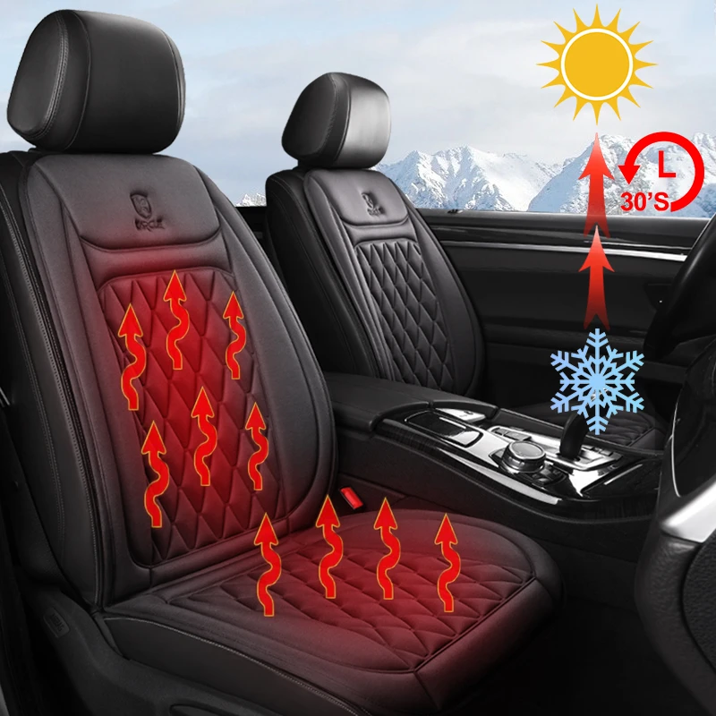 1pcs Heated Car Seat Cover 30' Fast Heating Seat Cushion 1224v Heated