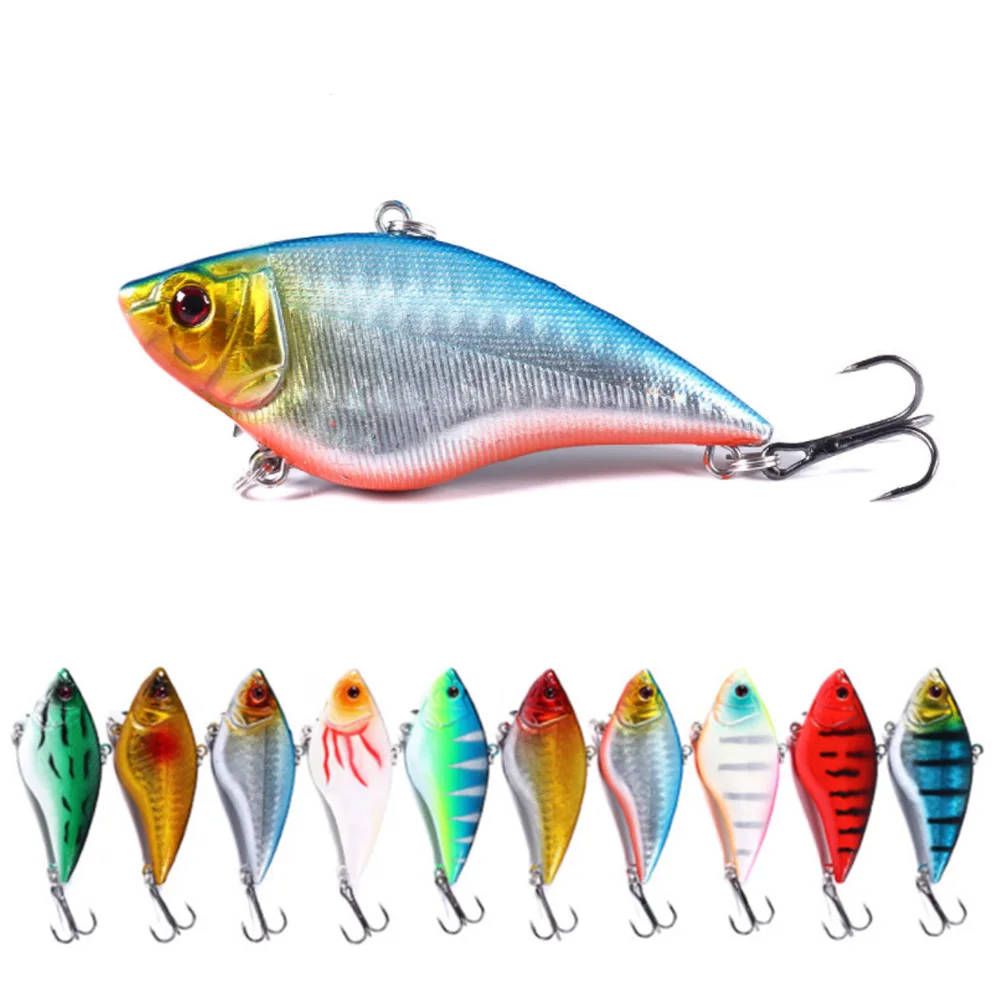 1pcs Vib Hard Bait Fishing Lure 7cm 16g Sinking Long Shot Lipless
