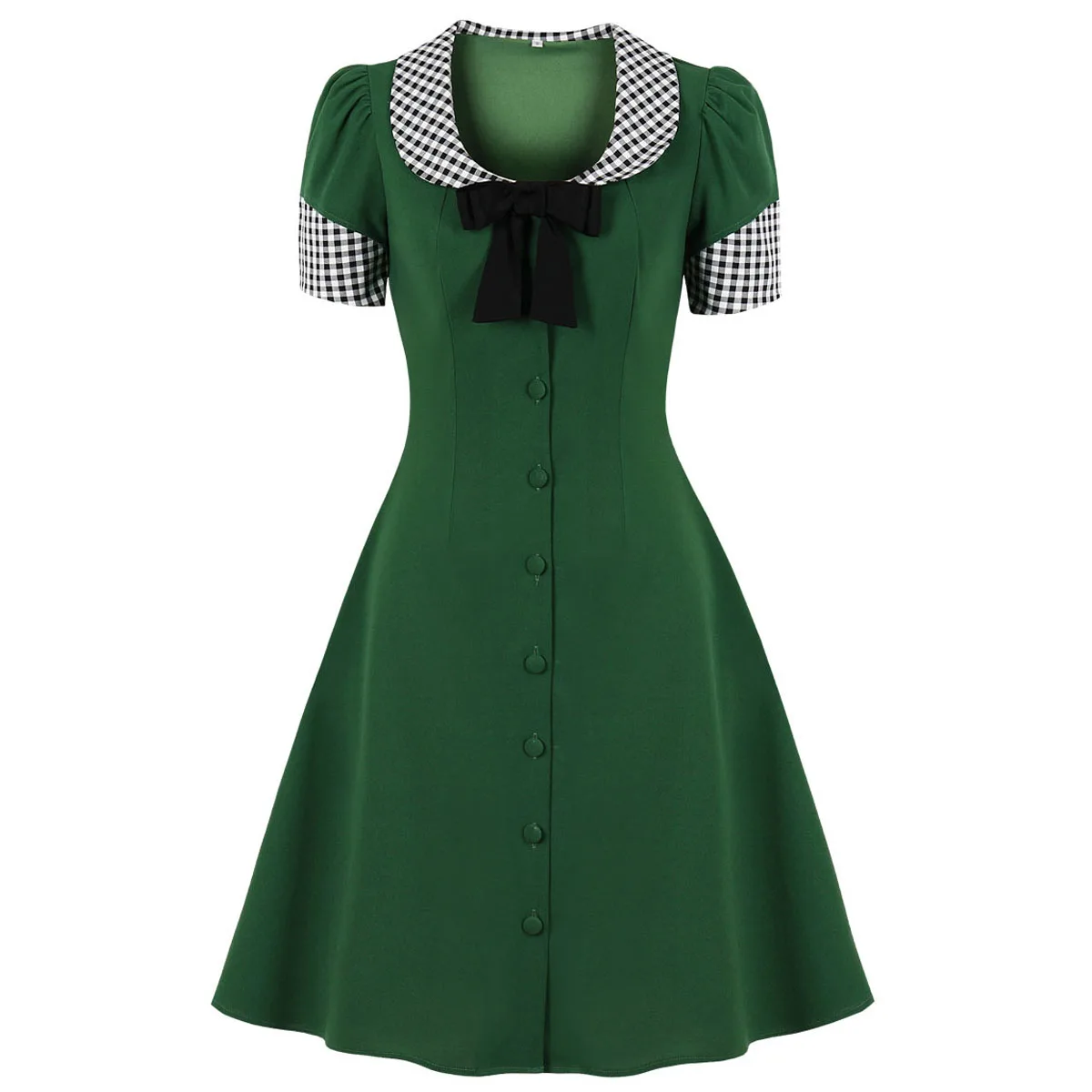 50s Pin Dress Green 50s Swing Dress Green Swing Pin Dress Green