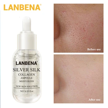 

LANBENA Silver Silk Collagen Ampoule Serum Tightening Pores Repairing Revitalizing Moisturizing Nourishing Anti Aging Skin Care