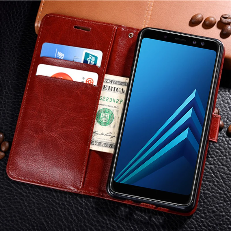 Кожаный чехол бумажник для Samsung galaxy J1 J2 Core J3 J4 J5 J6 Plus 2018 J7 Neo Prime 2 2017 2016 J8