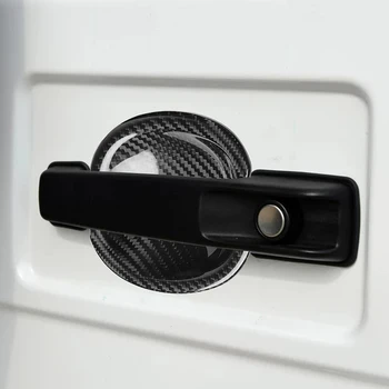 

Handle Door Bowl trim Sticker Decor For Mercedes-Benz G G500 W463 Weather resistant Carbon Fiber