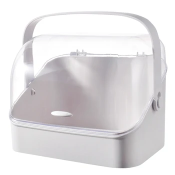 

Makeup Organizer for Cosmetic Large Capacity with Lid Holder Jewelry Waterproof and Dustproof