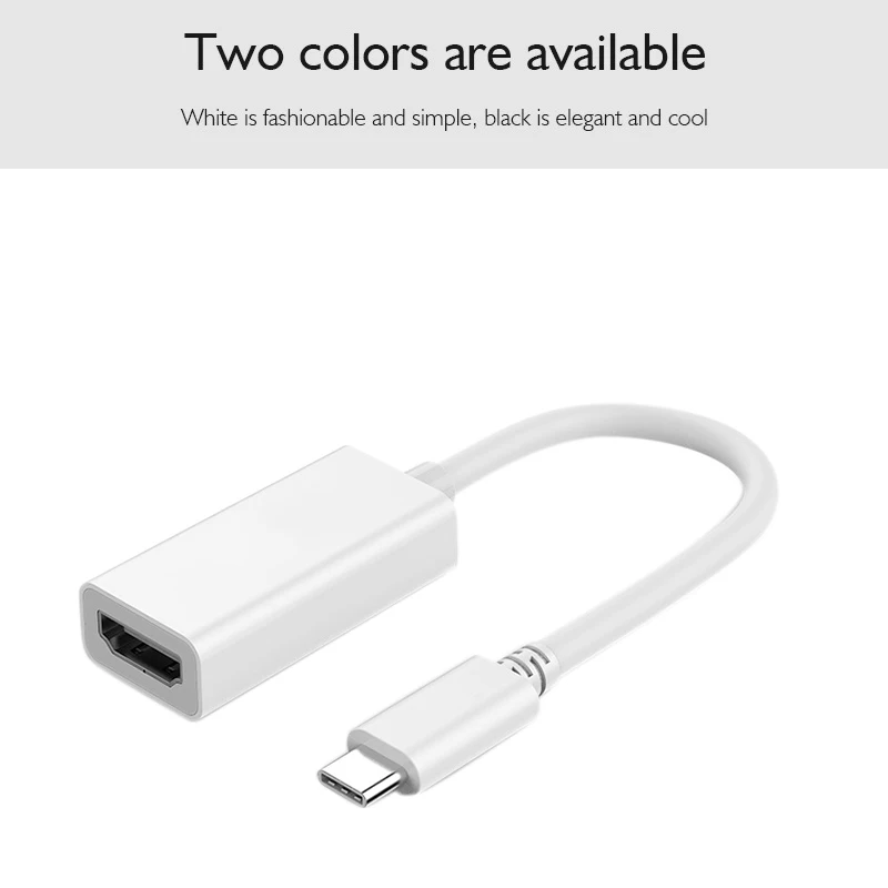 Адаптер Usb C к Hdmi, конвертер Usb 3,1 type C к Hdmi 4 K, совместимый с Mas Os/Win7 8 10 Xp, Plug and Play