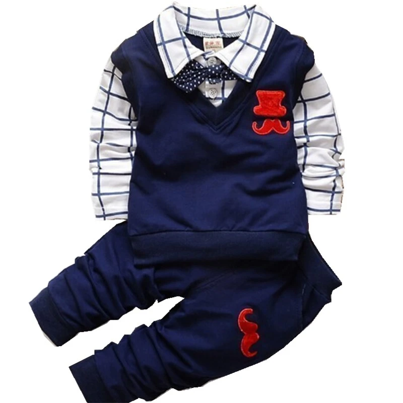 

2020 New Spring Baby Clothes Suit Children Boy Girl Lapel T Shirt Pants 2Pcs/sets Toddler FashionClothing Infant Kid Tracksuits