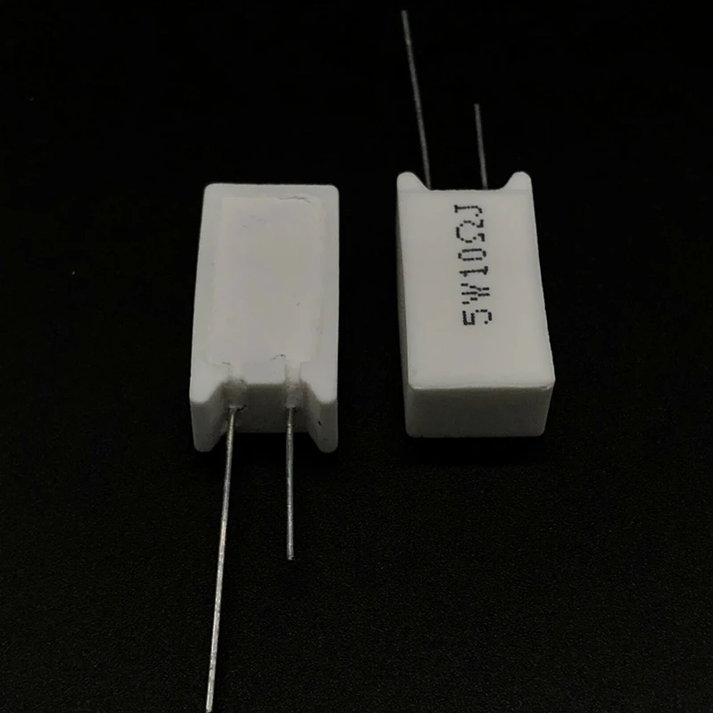 5 Pcs 5W Vertical cement resistance 0.05 ~ 100K ohm 5% 0.1R 0.15R 0.22R 0.25R 0.39R 0.47R 1R 10RJ 100R 150R Ceramic resistor