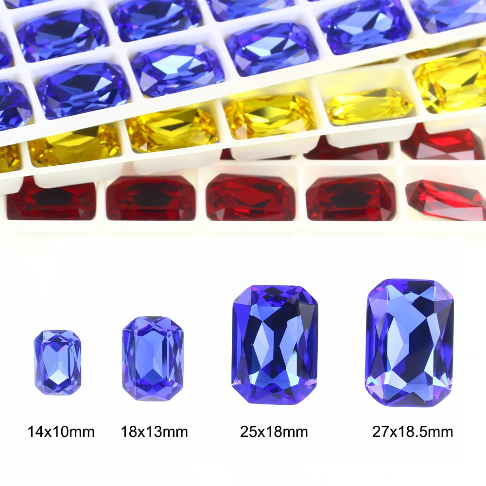 Цветные стразы Восьмиугольные s для одежды ремесла Стразы дизайна ногтей
