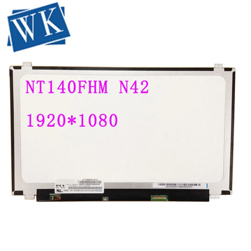 Бесплатная доставка NT140FHM-N42 NT140FHM N42 N41 NV140FHM-N41 B140HAN02.1 B140HAN02.0 ноутбук ЖК-дисплей