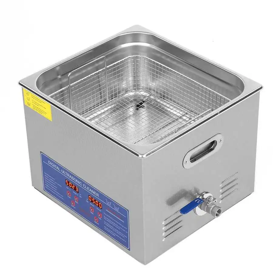 US $172.11 15L Digital Stainless Ultrasonic Cleaner Bath Heater Tank Timer Heat HighPower Ultrasonic Cleaner Tank Jewelry Cleaning Machine