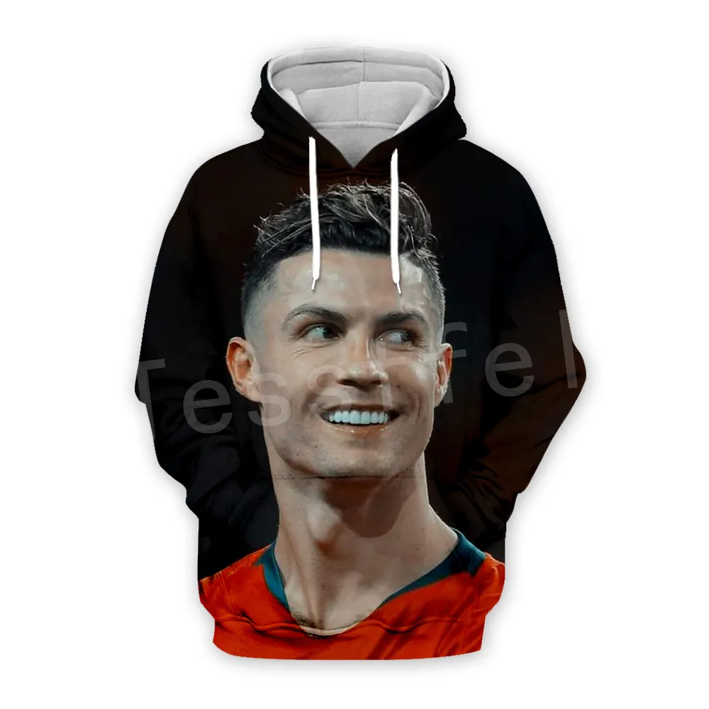 Tessffel Cristiano Ronaldo, спортивный костюм для фитнеса, новая мода, 3D Толстовка с капюшоном/Толстовка/куртка/Мужская Женская S-10