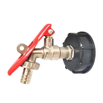 

S60X6 Assembled Oil Connector With 1/2" Hose Adapter Water IBC Tank Tap Fuel Snap On Garden Thread Brass Fine Flow