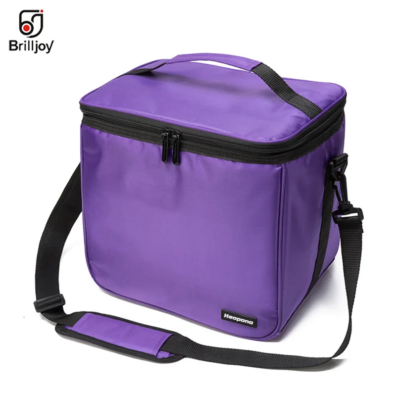 Brilljoy portable shoulder ice pack Thermal Cooler vehicle Insulated Bag School Work Picnic Handbag Thermo Food Bags Lunch Box