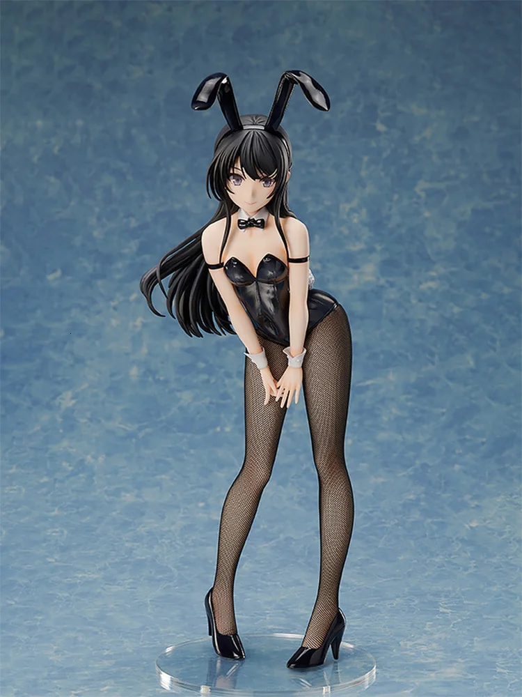 Новинка, 40 см, мягкое тело, Rascal Not Dream of Bunny Girl Senpai Sakurajima Mai, сексуальная девушка, аниме, ПВХ, фигурки, игрушки, аниме фигурки