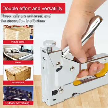 

Hot Multi-tool Nail Staple Tool Furniture Stapler for Wood Upholstery Framing Rivet PLD
