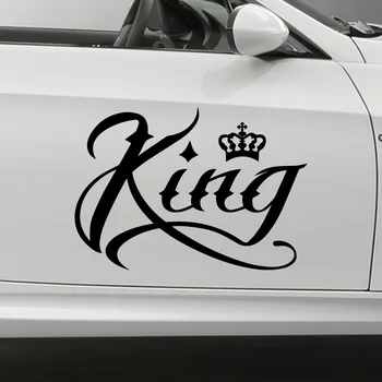 

Funny Crown and King Car Sticker Vinyl Decal Sticker For Cars Acessories Decoration