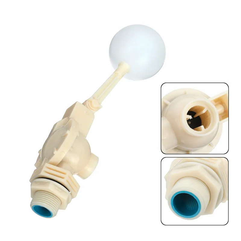 

1'' Adjustable Plastic Float Ball Valve Automatic Fill Float Ball Valve Water Control Switch For Water Tower Water Tank Aquarium