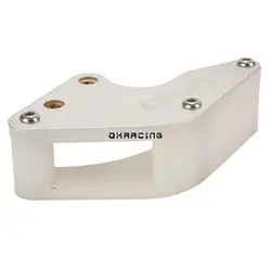 Motorcycle CNC Chain Guard Guide for Dirt Pit Bikes and Scooters (Silver)