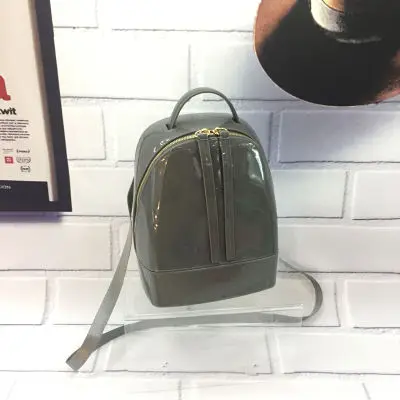 Darkgray TOYOOSKY/Новинка года; Модный женский милый силиконовый рюкзак женские дорожные сумки для девочек; школьная конфетная сумка; Женская водонепроницаемая Желейная сумка - Цвет: Darkgray