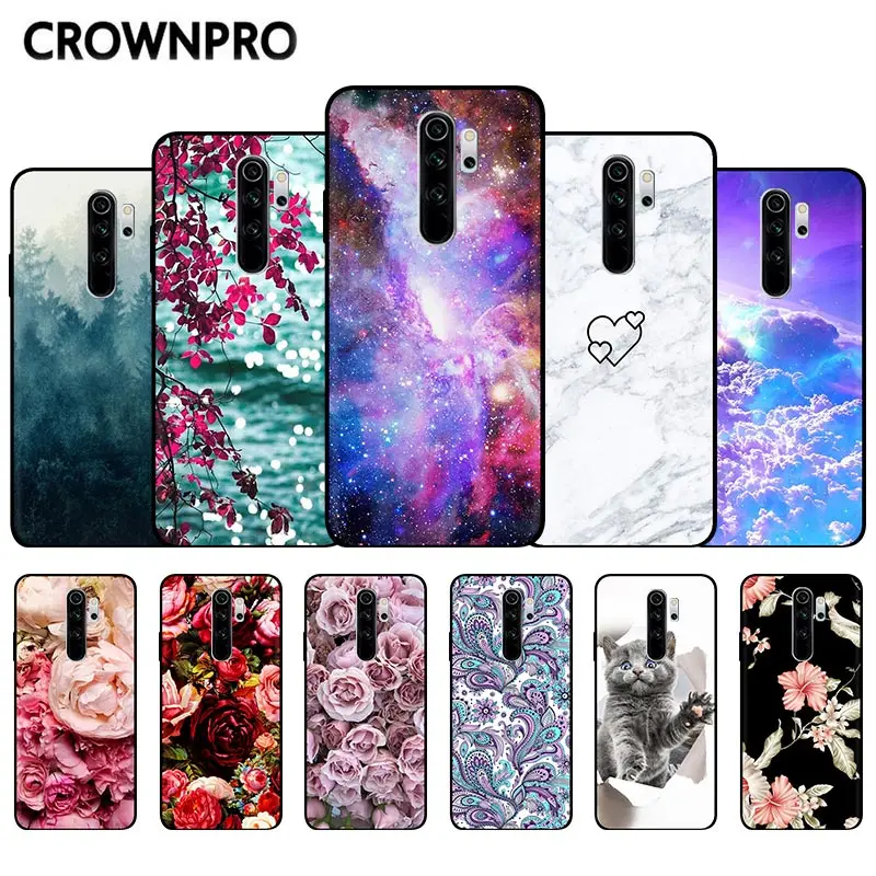 

Silicone Case For Xiaomi Redmi Note 8 Pro Case Black Cover on Redmi Note8 Pro Case Bumper Back For Xiomi Redmi 8A 8 A Case Phone