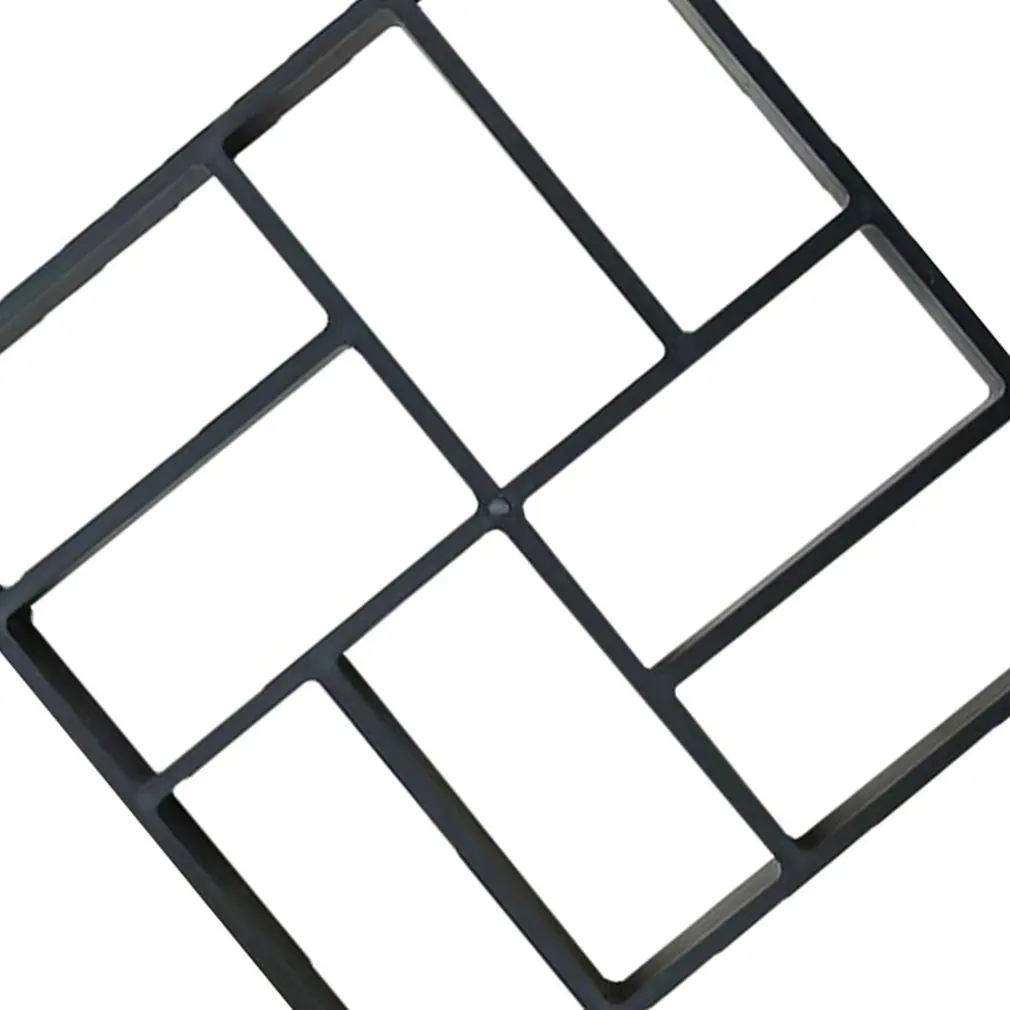Garden Cement Concrete Floor Tile Mould Road Mould 40x40x4cm Gardening Supplies Mould Home Garden Path Grass