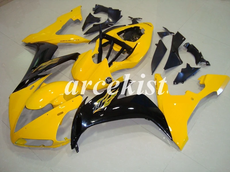 Литьевая Форма ABS мотоцикл обтекатель комплект подходит для YAMAHA YZF-R1 2004 2005 2006 r1 04 05 06 корпус набор черный матовый