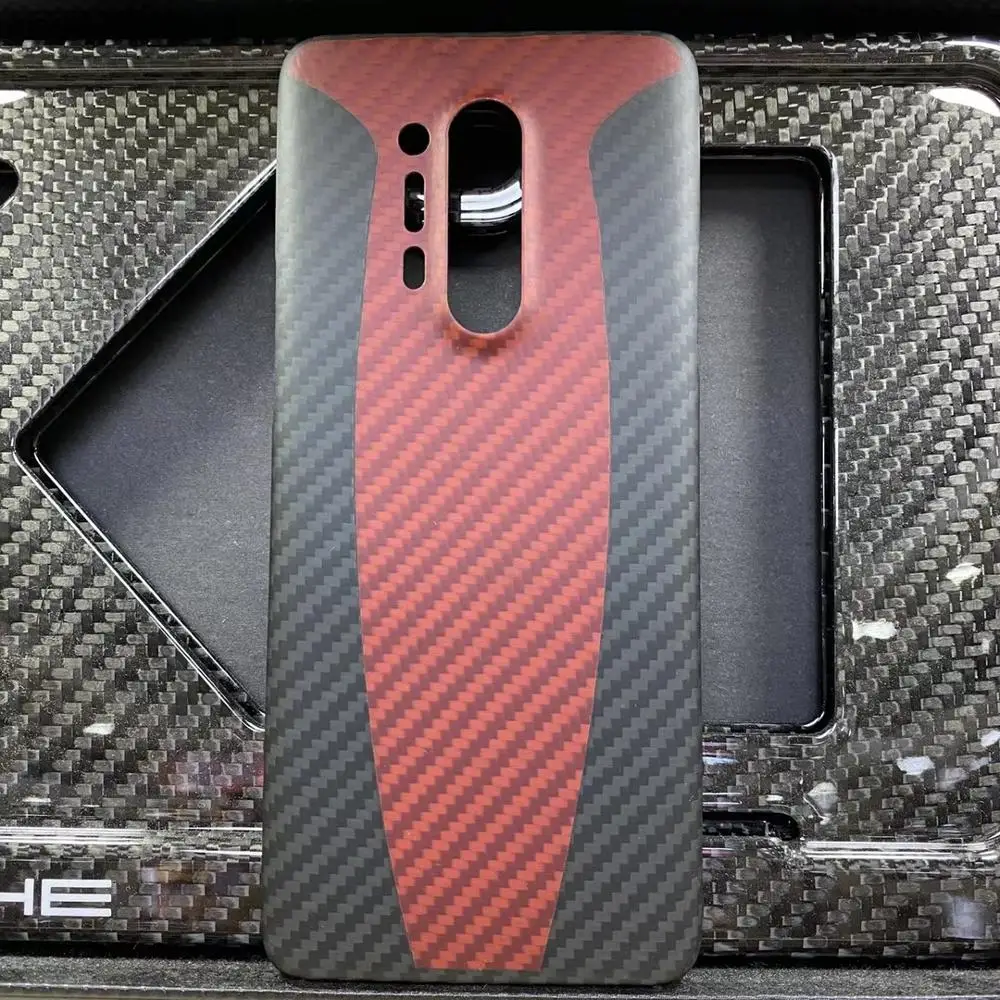 Бампер из углеродного волокна задняя крышка для OnePlus 7 8 pro чехол оригинальные