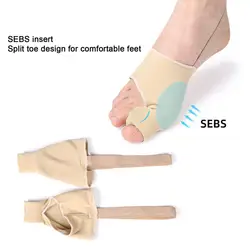 1 Pair Breathable Protective Anti-Slip Bunion Corrector Orthopedic Bunion Pain Relief Tool Toe Separator for Gift