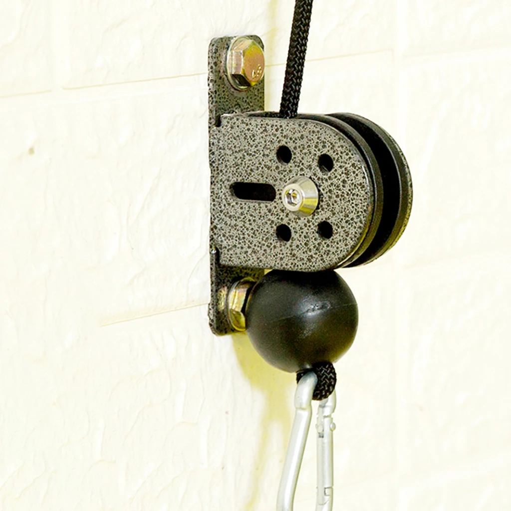 High-Strength Fixed Pulley Block Single Wheel Lifting Rope Guide and Self-tapping Screw Fitness Equipments Accessories