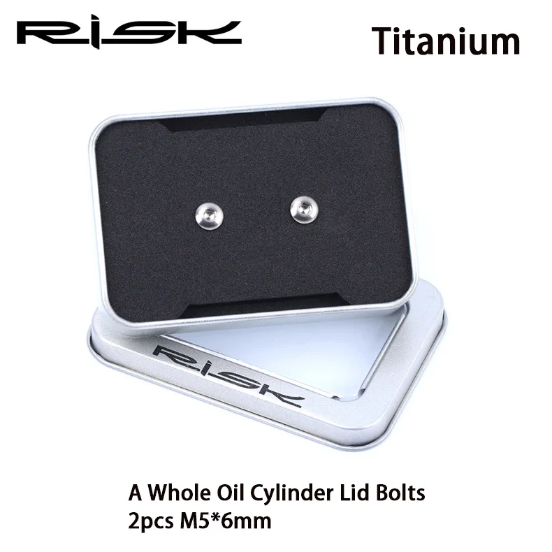 2pcs Titanium Риск всего/отдельные масляные цилиндрические болты для крышки на велосипед Shimano тормозной рычаг титановый диск фиксированный винт велосипедный Гидравлический Тормозной болт - Цвет: 2pcs Titanium