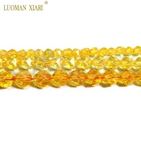 Fine AAA 100% Natural Faceted Citrine Round Natural Stone Beads Yellow Crystal For Jewelry Making Diy Bracelet Necklace 6/8/10MM 2