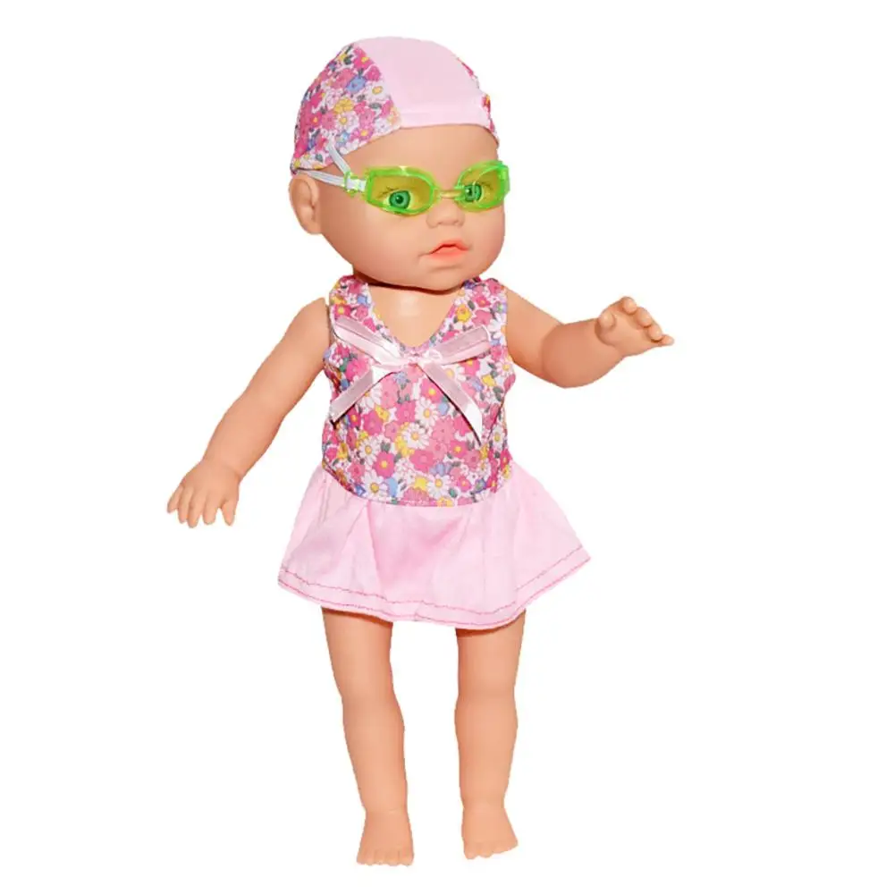 Водный Забавный плавательный бассейн, водонепроницаемая электрическая кукла для девочек, обучающая игрушка для детей, Boneca Menina, подарок на день рождения, Рождество - Цвет: B