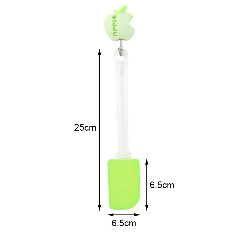 Green Large VOGVIGO кисти, кухонная утварь, 1 шт., Кондитерские инструменты, силиконовая лопатка, скребок для выпечки, крем, масло, ручка для торта, металлическая кулинарная лопатка для торта - Цвет: Green Large