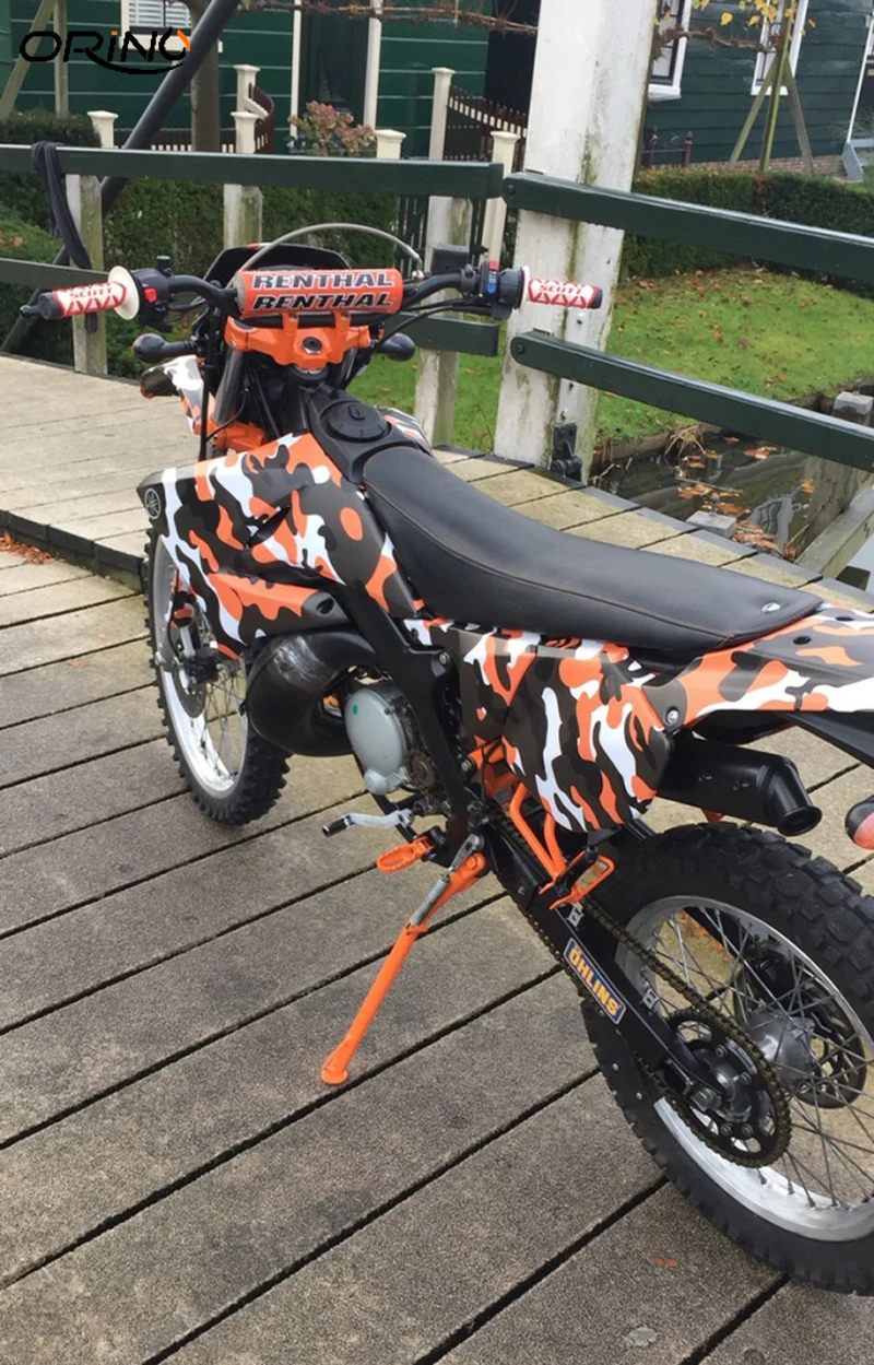 Black Orange Vinyl Film Sticker-2