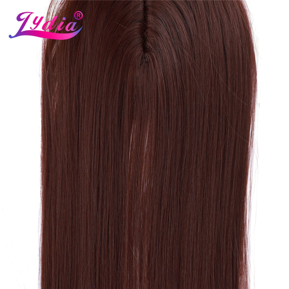 Lydia Synthetic Smooth Silky Straight Bundle Weave with Closure 30 Inch 3/4PCS Hair Extension with Free Closure Blonde hair extensions