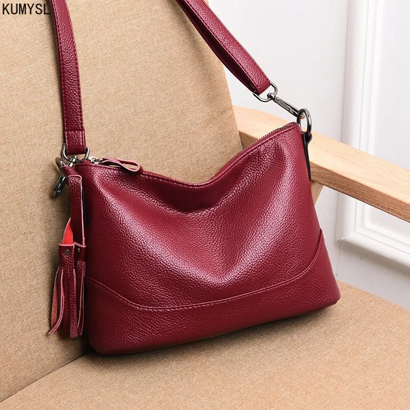 

KMUYSL handbags Women High quality real leather Handbags Large Capacity bags Female Top-Handle Bags Casual Tote Sac Shoulder