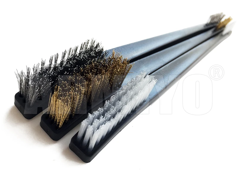 Armiyo 9 pz/set attrezzatura barile di pulizia deposito di carbonio Kit di sporco Set di grimaldelli a doppia estremità in acciaio inossidabile caccia con spazzola a pistola - immagine 4