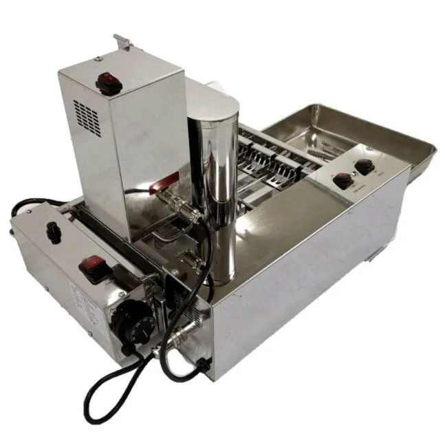 Коммерческая электрическая машина для пончиков, машина для приготовления пончиков, 4 ряда, машина для Жарки пончиков, машина для приготовления пончиков, фритюрница