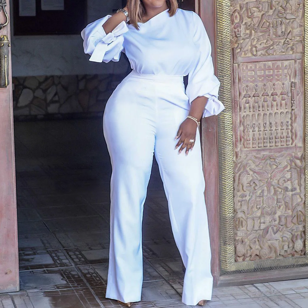 Elegant Woman Work Jumpsuits Solid 